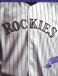 1993 VOL 1, #1 ROCKIES vs EXPOS Día Inaugural Programa de Revistas Casi Nuevo - Imagen 1 de 1