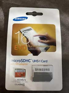 Samsung Micro Sd 16 Gb Evo Nuova - Imagen 1 de 2