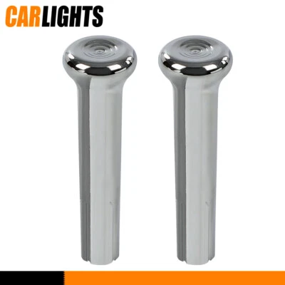 Fit For 1971-1988 Chevrolet Buick Pontiac 1 Pair Chrome Door Lock Knobs Plastic  - Image 1 of 4