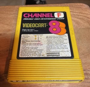 Fairchild Channel F VideoCart # 8 Magic Number Mind Reader Nim Video Game - Picture 1 of 3