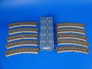 MARKLIN H0 - 5100 - 10x CURVED RAILS - M Track (91)/ BOX - EXC - Picture 1 of 3