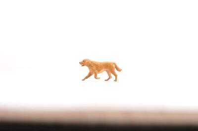 Resin 1/43 Scale Diorama Miniature Toys Figure Anime Running Dog Model Mini Doll - Image 1 of 4