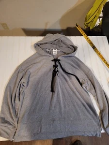 ROSA Victoria's Secret Mujer Sudadera Grande Salón Gris Pullover Sudadera con Capucha p37 - Imagen 1 de 7