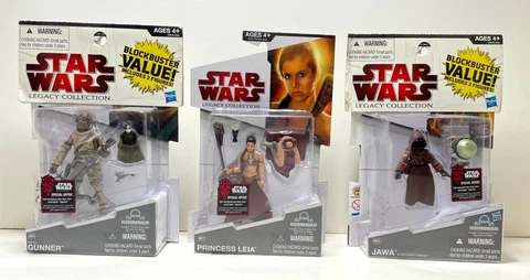 Star Wars Legacy Collection Droid Factory RARE Variety: Leia BD17,Ugnaght,Gunner Cover