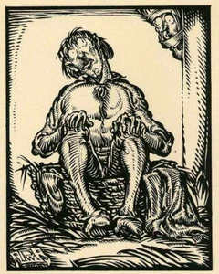 Der Kälberbrütende - Andreas Paul WEBER - 2 Manuldrucke 1921 - Picture 1 of 2