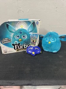 Furby Connect 2016 Hasbro Bright Blue with Sleep Mask, Box, Tested WORKS - Picture 1 of 18