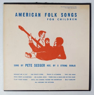 Pete Seeger: American Folk Songs For Children Lp W/INSERT!! - Image 1 of 4