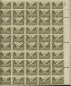 Scott #934, U.S. Army, 3c, Full Sheet - Picture 1 of 2