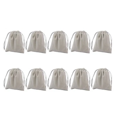  10 Pcs Small Drawstring Pouch Jewellery Pouches Gift Bags Jewelery - Image 1 of 4
