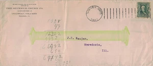 1907 Sidney, Ohio Doremus Cancel on Cover w Colonial Columns Advertising Cachet - Picture 1 of 2