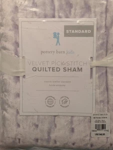 POTTERY BARN BAMBINI VELLUTO PICKSTICH LAVDR CUSCINO STANDARD SHAM 6590414 SPEDIZIONE GRATUITA! - Foto 1 di 1