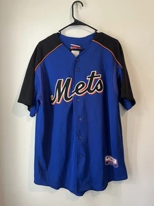 Vintage '90s Majestic New York Mets Made in USA Baseball Jersey mens large - Picture 1 of 6