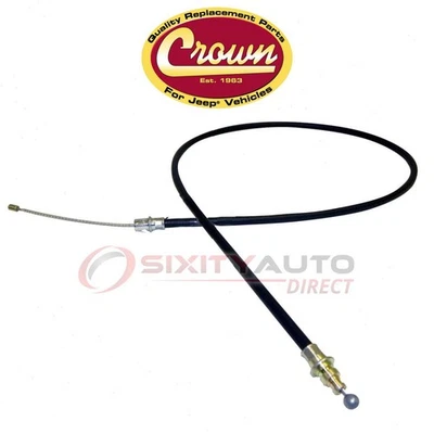 Crown Automotive Rear Right Parking Brake Cable for 1981-1985 Jeep Scrambler ag Foto 1 de 4