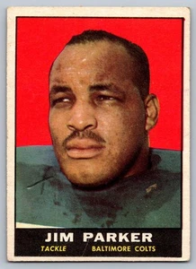 1961 Topps #6 Jim Parker Baltimore Colts - Foto 1 di 3