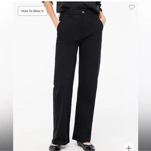 J. Crew Petite High-Rise Wide-Leg Denim Trouser 28P - Picture 1 of 5