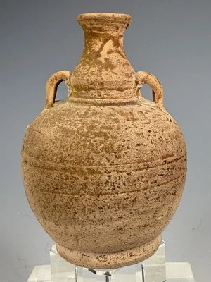 Sukhothai province Thailand Bottle w/ two vertical ring handles ca. 15th-16th c. - Image 1 of 4