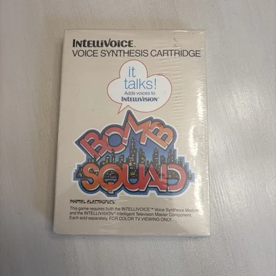 FACTORY SEALED Bomb Squad (Intellivision, 1982) For Intellivoice Sealed NIB Game - Image 1 of 4