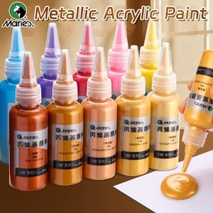 NUOVA 50ml Marie's vernice acrilica metallizzata pigmento oro per arte fai da te - Foto 1 di 17