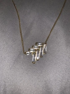 Michael Kors Halskette Baguette Style Pfeil goldfarben - Bild 1 von 4