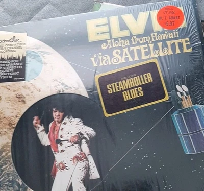 Elvis Presley ALOHA FROM HAWAII VPSX-6089 (USA 1974) RARE STEAMROLLER STICKER - Image 1 of 4