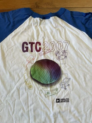 VINTAGE ANALOG DEVICES SHIRT 3XL 2007 RAGLAN COMPANY BASEBALL SHIRT CHAMPION - Image 1 of 4