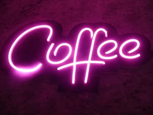Neon Master 17" Neon Pink Kaffee Schild gebraucht - Bild 1 von 6
