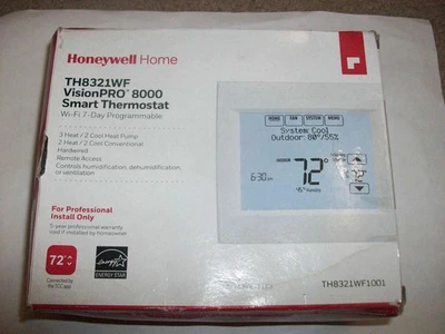 Honeywell Th8321WF VisionPRO 8000 Wifi Programmable Smart Thermostat in box - Image 1 of 4