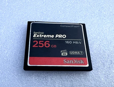 SanDisk Extreme Pro 256 GB CF Memory Card UDMA 7 160MB/s (USED GREAT CONDITION) - Image 1 of 3