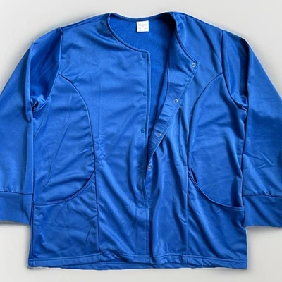 Womens Scub Jacket Coat Size XL Snap Front Fleece Lined Warm Up Medical Office - Image 1 of 4