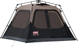 NEW Coleman 4 Person Instant Cabin Camping Tent 1 Room Gray 1 MINUTE SETUP - Picture 1 of 7