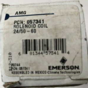 NEW EMERSON FLOW CONTROLS 057341 24V/50-60 17/12 W SOLENOID COIL AMG-JUNCTIONBOX - Picture 1 of 11