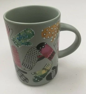 Starbucks Coffee Mug 12 Oz 2017 Green Colorful Mittens Winter Theme Holiday - Picture 1 of 6