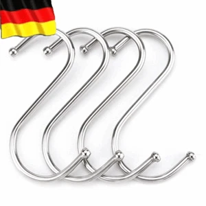 100er Metallhaken S-Haken Küchenhaken Fleischerhaken Metallhaken S-Form Hängend - Bild 1 von 14
