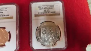 1998 PORTUGAL 1000 Escudos SILVER 500 YEARS MISERICORDIA CHURCH  NGC PR PF 64 - Picture 1 of 6