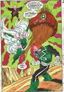 GREEN LANTERN CORPS #207 COLOR PRODUCTION ART SIGNED ANTHONY TOLLIN pg 18 COA - Picture 1 of 2