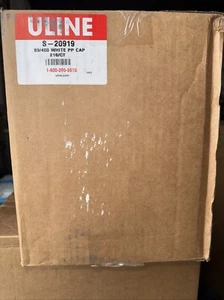 Uline S-20819 WHITE CAP, 89/400 Count: 216 - Picture 1 of 4