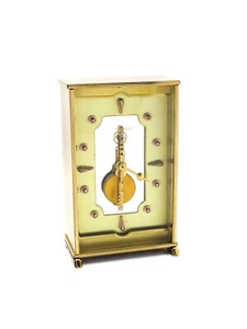 LeCoultre Desk clock 8 days inline movement Pendulette 50's - Picture 1 of 10