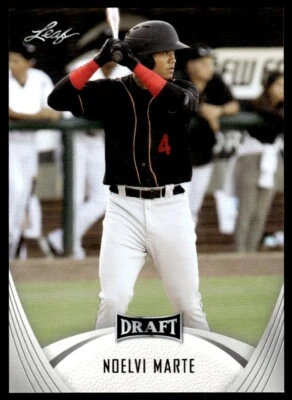 2021 Leaf Draft Noelvi Marte Seattle Mariners #12 - Image 1 of 2