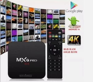 Android TV BOX  WiFi  Internet SMART TV FULL HD 1080p 16 gb mxq pro 4k - Foto 1 di 14