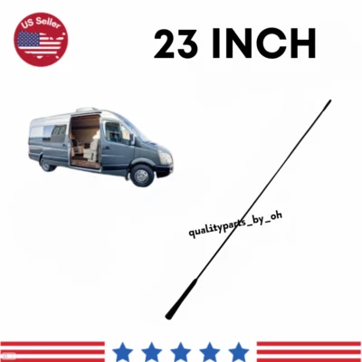 23'' Mast Antenna Mounted Radio Aerial For Freightliner Sprinter 3500 2007-2018 - Image 1 of 3