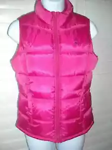 Old Navy Girl's Frost Free Standing Collar Quilted Puffer Ski Vest Pink Size XL - Picture 1 of 3