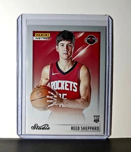 Reed Sheppard 2024-25 Panini Studio #21 Rookie Basketball Card Rockets 1/275 - Picture 1 of 2