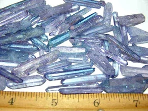Lavender Aura terminated quartz crystals Brazil 3/4-1.75 inch 5 crystals per lot - Picture 1 of 7