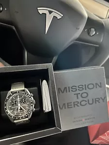 OMEGA x Swatch Speedmaster MoonSwatch MISSION TO MERCURY - SO33A100 + Swatch Bag - Picture 1 of 4