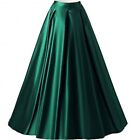 Jupes longues vert émeraude femmes jupe plissée mariage jupe demoiselle d'honneur