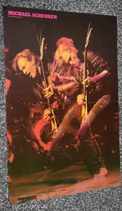 MICHAEL SCHENKER GROUP large A3 ORIGINAL magazine 1980s promo ART rare poster - Foto 1 di 1