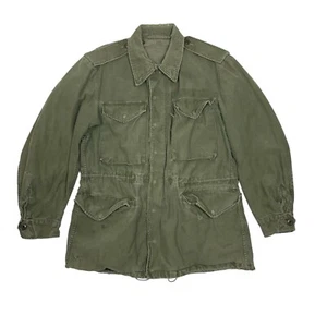 US Military M-65 Army Cold Weather Field Coat Jacket Distressed Men’s Sz Medium - Picture 1 of 15