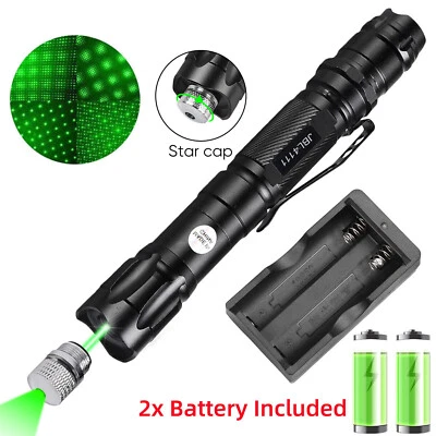 6000Miles 532nm Green Laser Pointer Pen High Power Star Visible Beam Lazer Light - Image 1 of 4