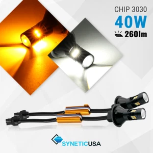 7443 Type-1 Switchback White/Amber Error Free for Front Turn Signal Light Bulb - Picture 1 of 8