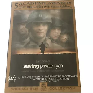 Saving Private Ryan Region 4 Aust Release Tom HANKS Edward BURNS Matt DAMON - Picture 1 of 6